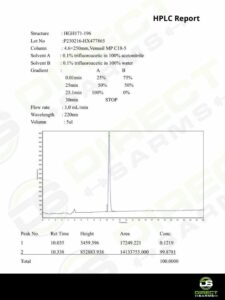 HGH Fragment 176-191 HPLC Certificate